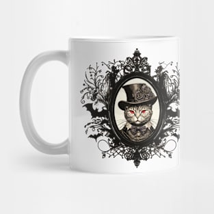 Halloween Cat, Vampire Cat, lady fangs Mug